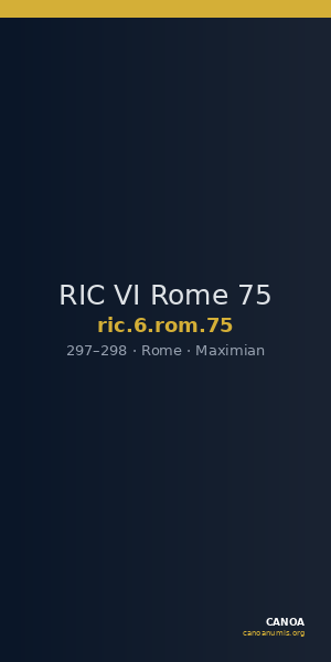 RIC VI Rome 75 — CANOA
