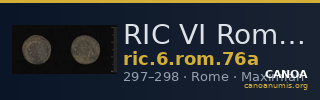 RIC VI Rome 76a — CANOA