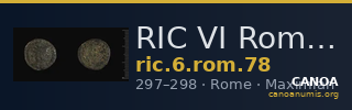 RIC VI Rome 78 — CANOA