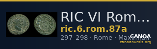 RIC VI Rome 87a — CANOA