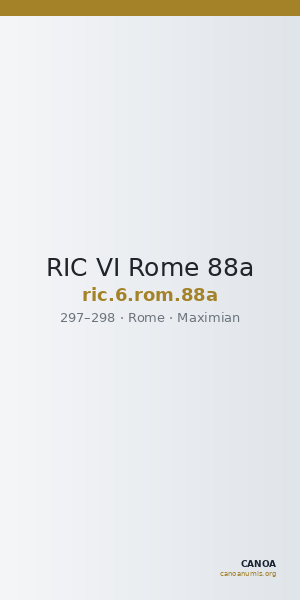 RIC VI Rome 88a — CANOA