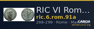 RIC VI Rome 91a — CANOA