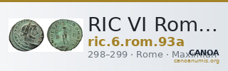 RIC VI Rome 93a — CANOA