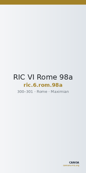 RIC VI Rome 98a — CANOA