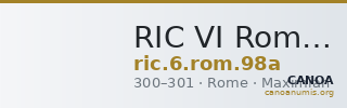 RIC VI Rome 98a — CANOA