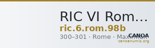 RIC VI Rome 98b — CANOA
