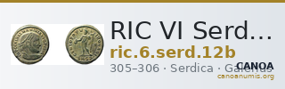 RIC VI Serdica 12b — CANOA