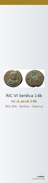 RIC VI Serdica 14b — CANOA
