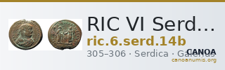 RIC VI Serdica 14b — CANOA