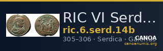 RIC VI Serdica 14b — CANOA