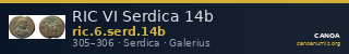 RIC VI Serdica 14b — CANOA