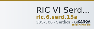 RIC VI Serdica 15a — CANOA