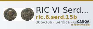 RIC VI Serdica 15b — CANOA
