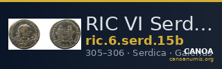RIC VI Serdica 15b — CANOA
