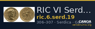 RIC VI Serdica 19 — CANOA