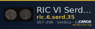 RIC VI Serdica 35 — CANOA