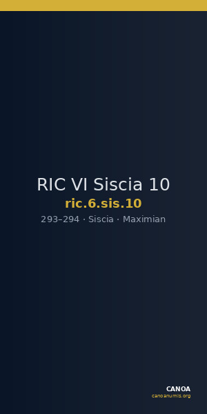 RIC VI Siscia 10 — CANOA