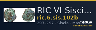 RIC VI Siscia 102b — CANOA