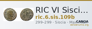 RIC VI Siscia 109b — CANOA