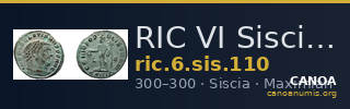 RIC VI Siscia 110 — CANOA