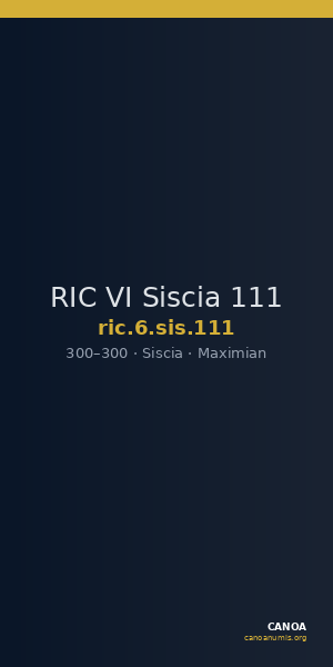 RIC VI Siscia 111 — CANOA