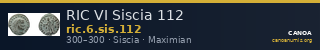 RIC VI Siscia 112 — CANOA
