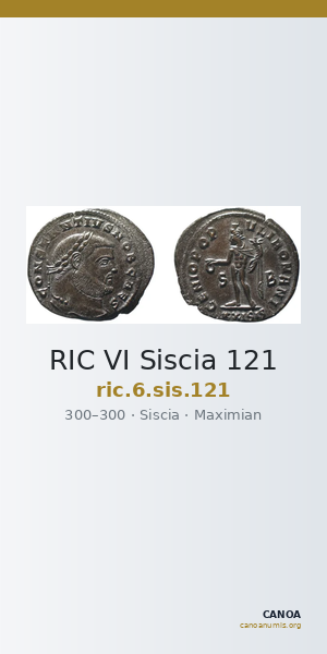 RIC VI Siscia 121 — CANOA