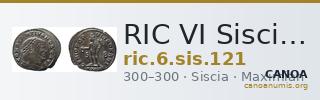 RIC VI Siscia 121 — CANOA