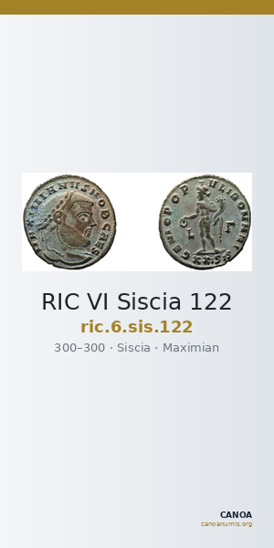 RIC VI Siscia 122 — CANOA