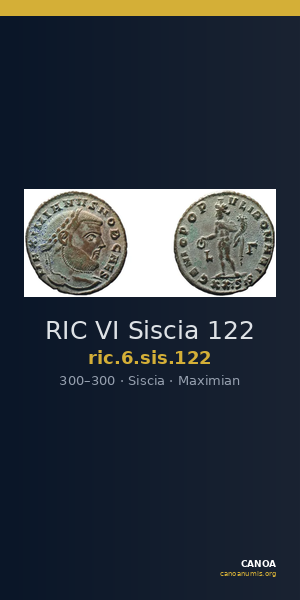 RIC VI Siscia 122 — CANOA