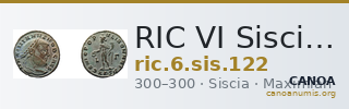 RIC VI Siscia 122 — CANOA