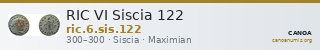RIC VI Siscia 122 — CANOA