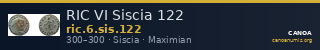 RIC VI Siscia 122 — CANOA