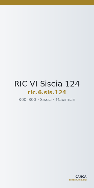 RIC VI Siscia 124 — CANOA