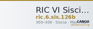 RIC VI Siscia 126b — CANOA
