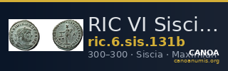 RIC VI Siscia 131b — CANOA
