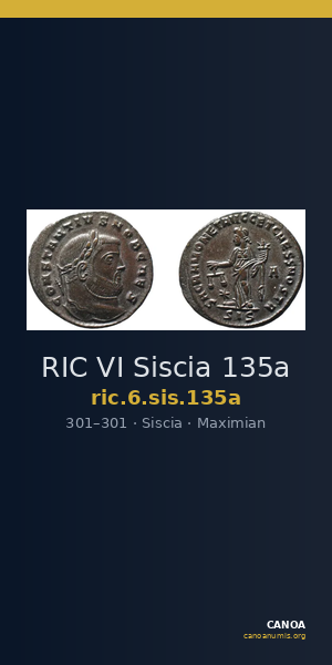 RIC VI Siscia 135a — CANOA