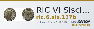 RIC VI Siscia 137b — CANOA
