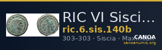 RIC VI Siscia 140b — CANOA
