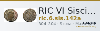 RIC VI Siscia 142a — CANOA