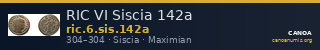 RIC VI Siscia 142a — CANOA