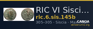 RIC VI Siscia 145b — CANOA