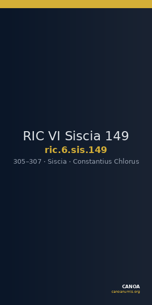 RIC VI Siscia 149 — CANOA