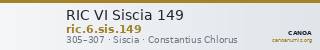 RIC VI Siscia 149 — CANOA
