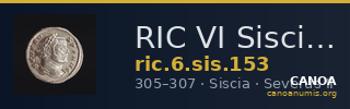 RIC VI Siscia 153 — CANOA
