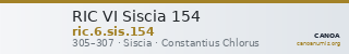 RIC VI Siscia 154 — CANOA