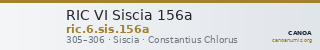 RIC VI Siscia 156a — CANOA