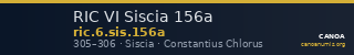 RIC VI Siscia 156a — CANOA