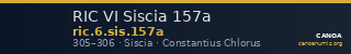 RIC VI Siscia 157a — CANOA