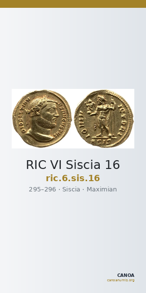 RIC VI Siscia 16 — CANOA